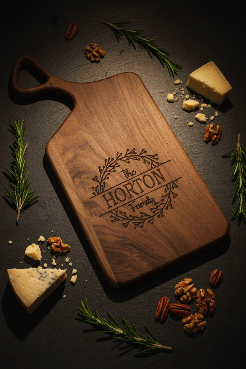 Cutting boards personalized.