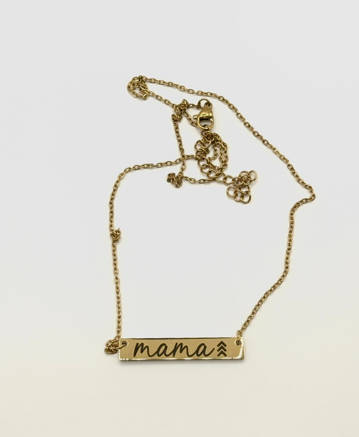 Personalized Horizontal Bar Necklace (Silver or Gold)