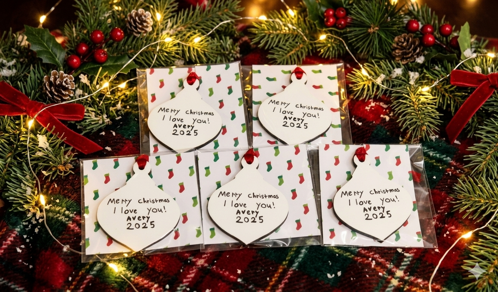 Personalized Handwritten Ornaments
